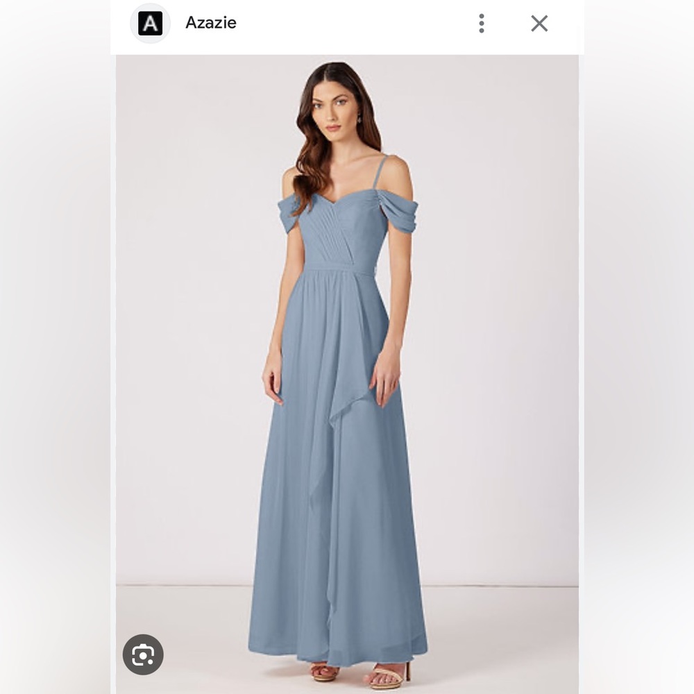 Azazir Lucie bridesmaids dress in dusty blue